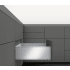 Blum LEGRABOX 18" L x 7" H Full Extension Concealed Drawer System Kit Brushed Stainless Steel