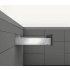 Blum LEGRABOX 26" L x 3-9/16" H Full Extension Concealed Drawer System Kit Brushed Stainless Steel
