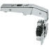 Blum CLIP Top Inset Press-In Blind Corner Cabinet Door Hinge with 95-Degree Opening Angle, Self Close and BLUMOTION Soft Close Function Nickel