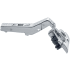 Blum CLIP Top 45-Degree I Positive Angle INSERTA Cabinet Door Hinge with 95-Degree Opening Angle, Self Close and BLUMOTION Soft Close Function Nickel