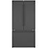 Bosch 800 Series 36 Inch Wide 20.8 Cu. Ft. Energy Star Certified French Door Refrigerator with MultiAirFlow and VitaFreshPro Black Stainless Steel