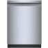 Bosch 100 Series 24 Inch Wide 12 Place Setting Built-In Fingerprint Resistant Front Control Dishwasher with PrecisionWash Stainless Steel