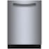 Bosch 800 Series 24 Inch Wide 16 Place Setting Built-In Top Control Dishwasher with CrystalDry and Flexible 3rd Rack Stainless Steel