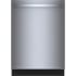 Bosch 100 Series Premium 24 Inch Wide 15 Place Setting Built-In Top Controls Dishwasher with PrecisionWash® Stainless Steel