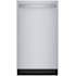 Bosch 800 Series 18 Inch Wide 10 Place Setting Built-In Top Control Dishwasher with CrystalDry and PrecisionWash Stainless Steel