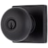 Brinks Mendocino Knob Set with Square Rose from the Contemporary Collection Matte Black