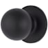 Brinks Raleigh Passage Door Knob Set with Round Rose from the Transitional Collection Matte Black