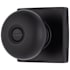 Brinks Mendocino Privacy Door Knob Set with Square Rose from the Contemporary Collection Matte Black