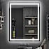 Brio Lighting Madelyn 32" W x 40" H Contemporary Rectangular Aluminum Frameless Bathroom Wall Mirror with LED Lighting N/A