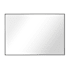 Brio Lighting Brio Reflections 23-5/8"W x 31-1/2"H Rectangular Flat Aluminum Framed Wall Mounted Bathroom Mirror Black