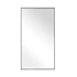 Brio Lighting Brio Reflections 20"W x 36"H Rectangular Flat Aluminum Framed Wall Mounted Bathroom Mirror Black