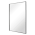 Brio Lighting Brio Reflections 24"W x 40"H Rectangular Flat Aluminum Framed Wall Mounted Bathroom Mirror Black