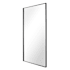 Brio Lighting Brio Reflections 30"W x 60"H Rectangular Flat Aluminum Framed Wall Mounted Bathroom Mirror Black