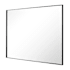 Brio Lighting Brio Reflections 25-11/16"W x 36"H Rectangular Flat Aluminum Framed Wall Mounted Bathroom Mirror Black