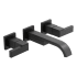 Brizo Siderna Wall Mounted Bathroom Faucet Less Handles and Drain Assembly - Limited Lifetime Warranty Matte Black
