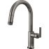 Brizo Kintsu 1.8 GPM Single Hole Pull Down Kitchen Faucet with Arc Spout - Less Handle Lumicoat Black Onyx