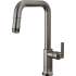 Brizo Kintsu 1.8 GPM Single Hole Pull Down Kitchen Faucet with Square Spout - Less Handle Lumicoat Black Onyx