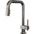 Brizo Frank Lloyd Wright 1.8 GPM Single Hole Pull Down Kitchen Faucet with Square Spout - Less Handle Brilliance Black Onyx