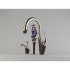 Installed Faucet with Soap Dispenser and Vase in Cocoa Bronze/Stainless Steel