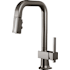 Brizo Frank Lloyd Wright 1.8 GPM Single Hole Pull Down Prep Kitchen Faucet with Square Spout - Less Handle Brilliance Black Onyx