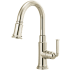 Brizo Rook 1.8 GPM Single Hole Pull Down Prep/Bar Faucet with MagneDock - Limited Lifetime Warranty Brilliance Polished Nickel