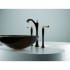 Brizo-65485LF-LHP-Installed Faucet in Cocoa Bronze/Polished Nickel