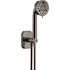 Brizo Beauclere 1.75 GPM Multi Function Hand Shower with Hose, Holder and Integrated Wall Elbow Brilliance Black Onyx