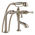 Brizo Deck Mounted Roman Tub Filler with Hand Shower from the Baliza Collection Brilliance Brushed Nickel
