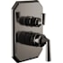 Brizo Beauclere Pressure Balanced Valve Trim with Integrated 3 Function Diverter for Two Shower Applications - Less Rough-In and Handles Brilliance Black Onyx