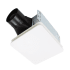 Broan Roomside 80 CFM 1.5 Sone Ceiling Mounted Energy Star Certified Bath Fan with EZDuct™ Connector and SlideClip™ Grille Technology White