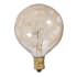 Bulbrite Pack of (6) 40 Watt Vintage Edison Dimmable G16.5 Candelabra (E12) Incandescent Bulbs - 260 Lumens Amber Marble