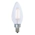 Bulbrite Pack of (4) 2.5 Watt Dimmable B11 Candelabra (E12) LED Bulbs - 250 Lumens, 2700K, and 80CRI Clear