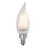 Bulbrite Pack of (4) 3.6 Watt Dimmable CA10 Candelabra (E12) LED Bulbs - 300 Lumens, 2700K, and 80CRI Milky