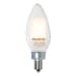 Bulbrite Pack of (4) 3.6 Watt Dimmable B11 Candelabra (E12) LED Bulbs - 300 Lumens, 2700K, and 80CRI Milky