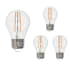 Bulbrite Pack of (4) 7 Watt Dimmable Medium (E26) LED Bulbs- 800 Lumens, 3000K, and 80CRI Clear