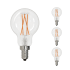 Bulbrite 4 Watt Dimmable A15 Candelabra (E12) LED Bulb- 400 Lumens, 2700K, and 90CRI N/A
