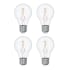 Bulbrite Pack of (4) 2.5 Watt Dimmable A19 Medium (E26) LED Bulbs - 250 Lumens, 2700K, and 90CRI Clear