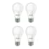 Bulbrite Pack of (4) 15 Watt Dimmable A19 Medium (E26) LED Bulbs - 1600 Lumens, 3000K, and 90CRI Frost