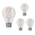 Bulbrite Pack of (4) 14 Watt Dimmable Medium (E26) LED Bulbs- 1600 Lumens, 3000K, and 90CRI Clear