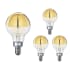 Bulbrite Pack of (4) 2.5 Watt Dimmable Candelabra (E12) LED Bulbs- 200 Lumens, 2700K, and 90CRI Half Gold