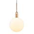 Buster + Punch Forked 13" Wide LED Pendant with Glass Shade Brass / Opal