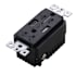 Buster + Punch US Electricity 15 Ampere Electrical Outlet with USB-A and USB-C Black