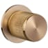 Buster + Punch Linear - Bespoke Industrial Luxury Solid Brass Non-Turning Single Dummy Straight Knurl Door Knob with Round Rose Brass