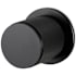Buster + Punch Cross Non-Turning Two-Sided Dummy Door Knob Set with Round Rose Black