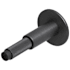 Buster + Punch Cross 3-3/4 Inch Baseboard Mounted Rigid Door Stop Smoked Bronze