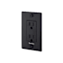 Buster + Punch 15 Ampere Electrical Outlet with Logo Black