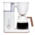 Cafe 45 Oz. Programmable 4 Setting Countertop Coffee Machine with Water Filtration and Glass Carafe Matte White