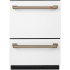 Matte White / Brushed Bronze