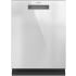 Cafe 24 Inch Wide 16 Place Setting Built-In Top Control Dishwasher with LED Lighting and Ultra Wash Top Rack Platinum Glass
