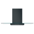 Cafe 350 CFM 36 Inch Wide Wall Mounted Range Hood with Glass Canopy Matte Black